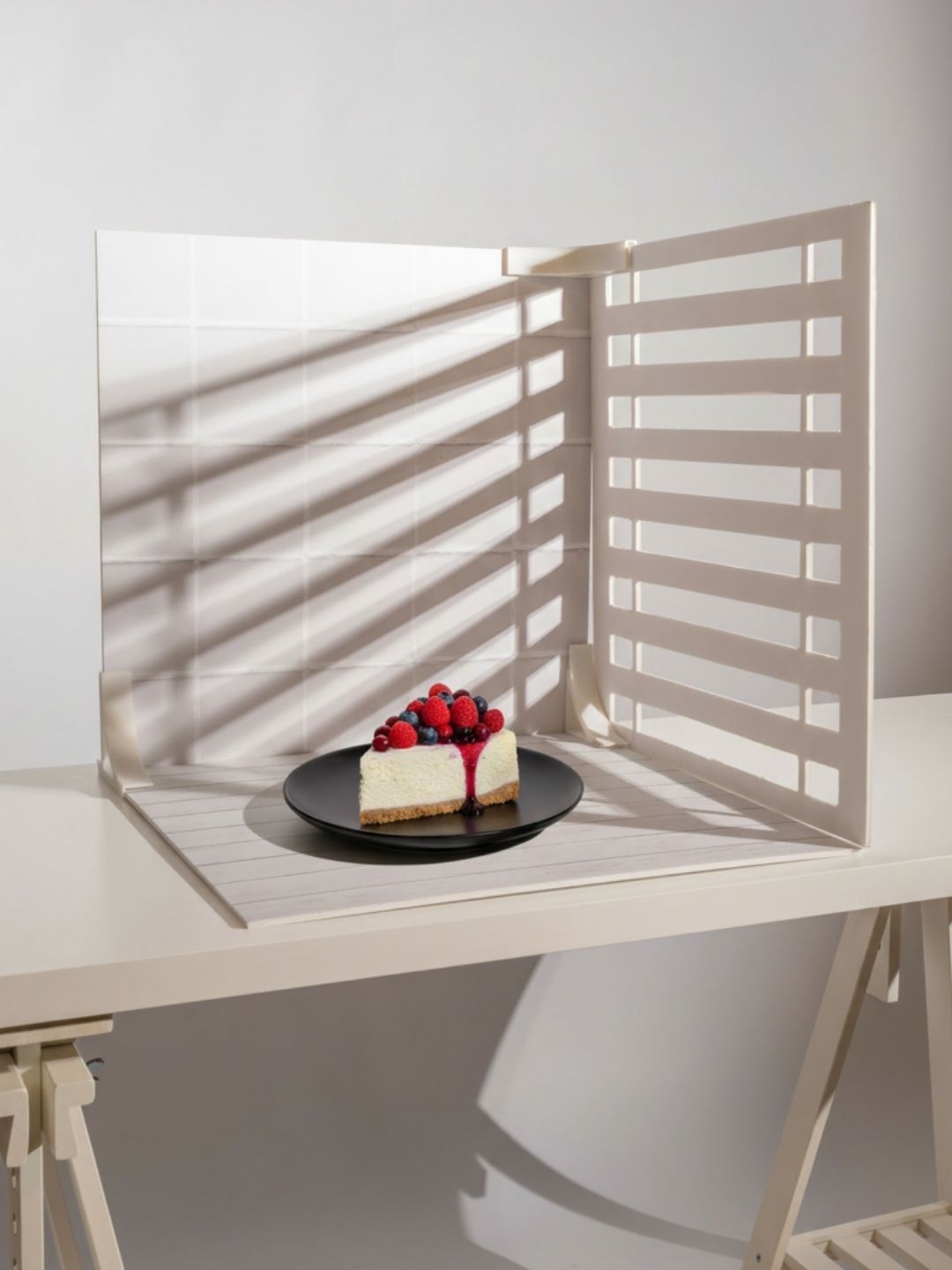 Açık Gri Kare Fayans Arka Plan & Zemin