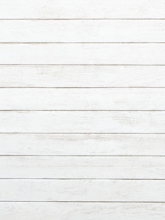 Beyaz Boyalı Çizgili Ahşap Arka Plan & Zemin