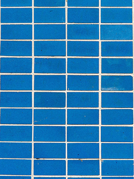 Dikdörtgen Mavi Fayans Arka Plan & Zemin